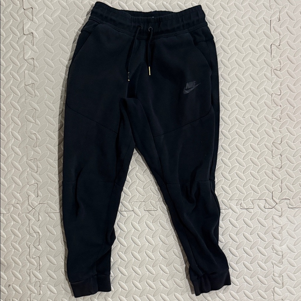 Nike Kids'  Nike tech Black Fleece Jogger Bottoms